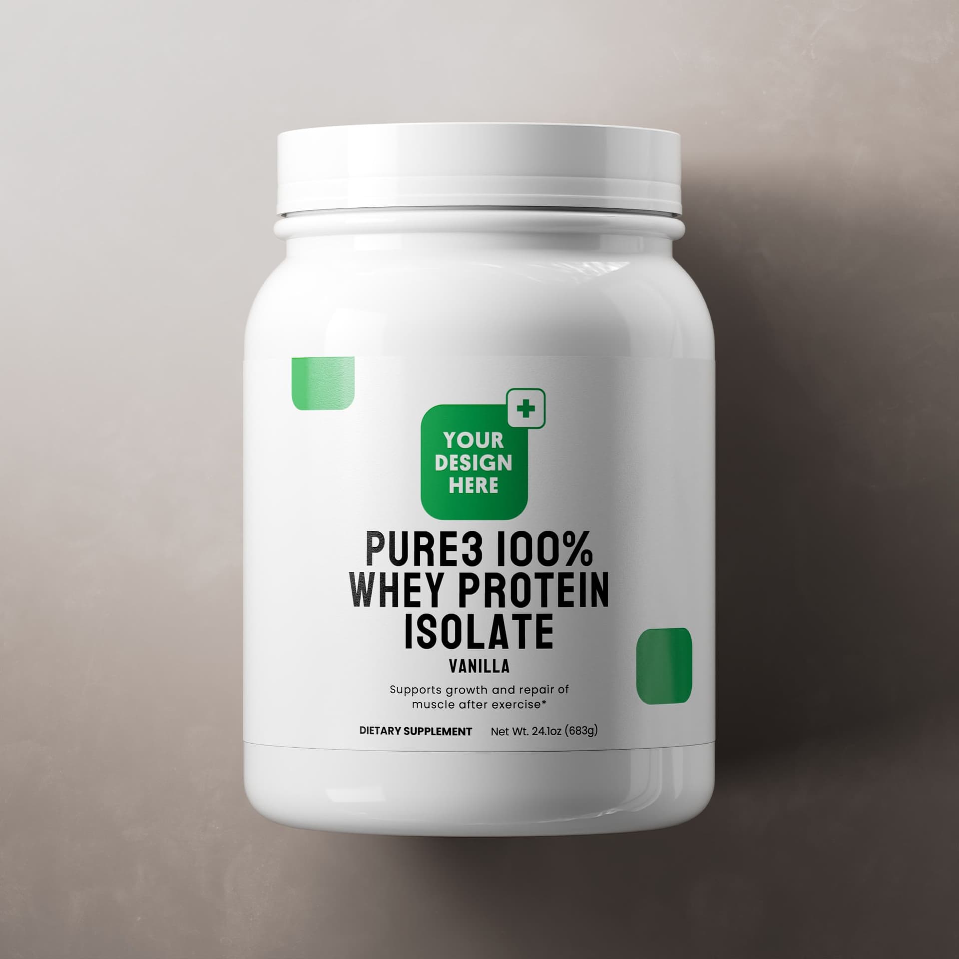 Aislado de proteína de suero Pure3 100% (vainilla)