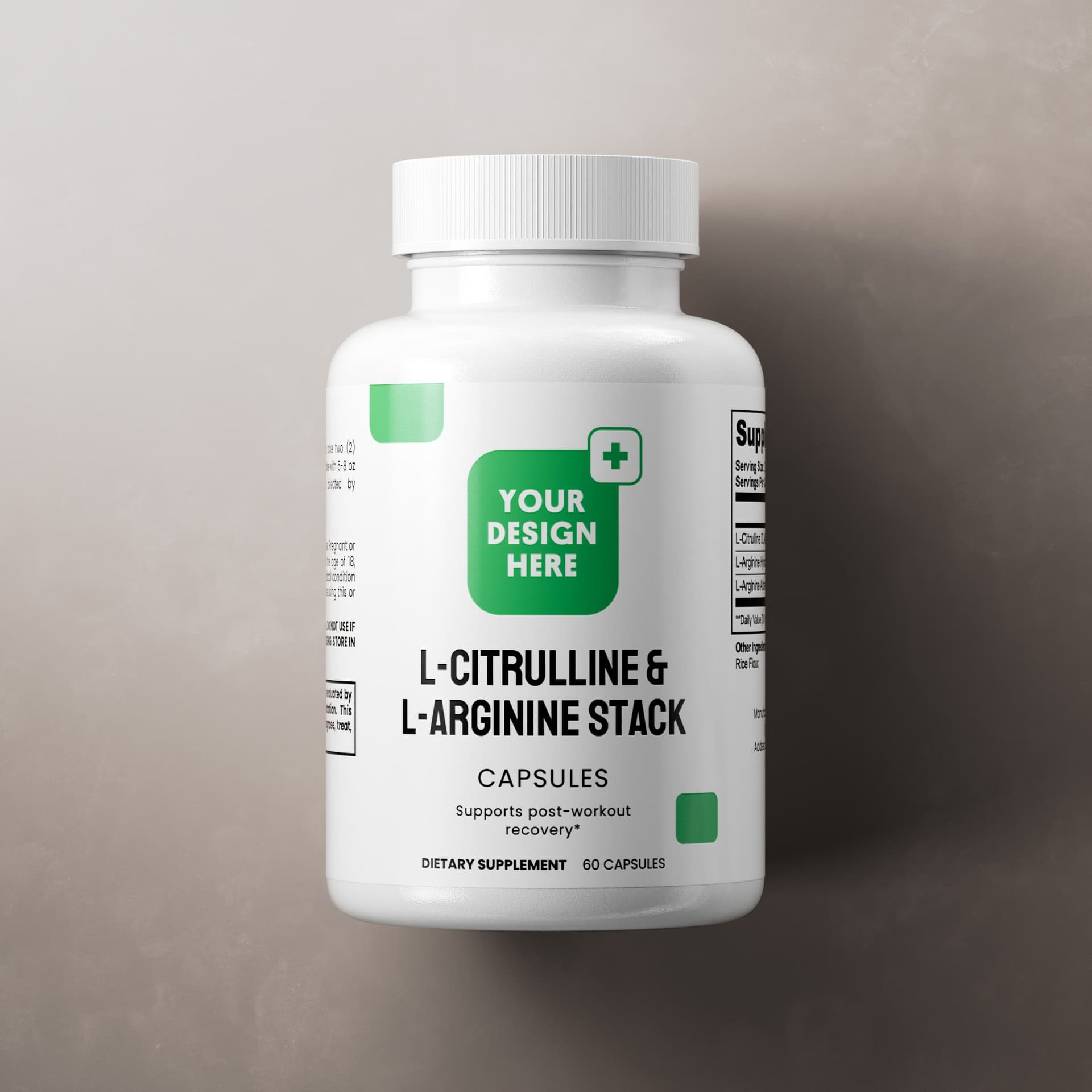 Combinación de L-citrulina y L-arginina