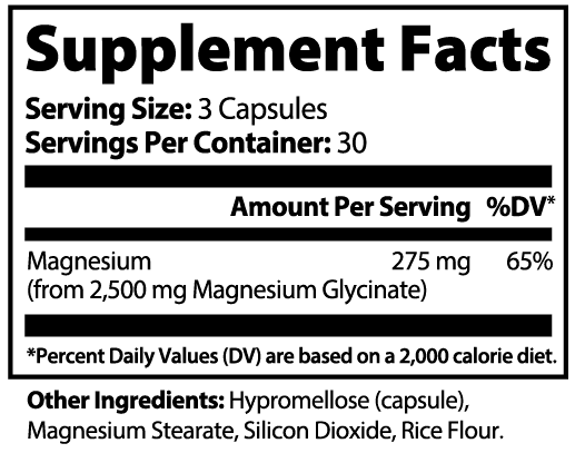 Datos del suplemento — Glicinato de magnesio